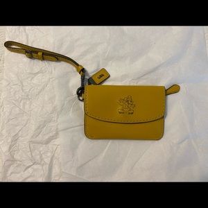 Disney x Coach Mickey Mouse Envelope Key Wristlet